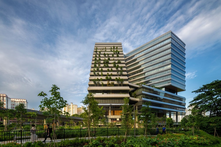 Das Elementum-Gebäude in Singapur, Standort von Stern Ingredients Asia-Pacific.